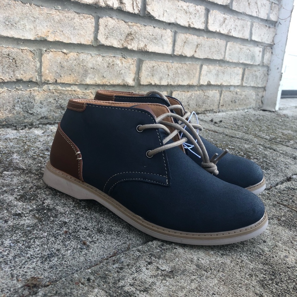 🆕 NWOB kids suede high top dress shoes
